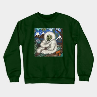 Yeti in the Himalayas in the style of Paul Gauguin Crewneck Sweatshirt